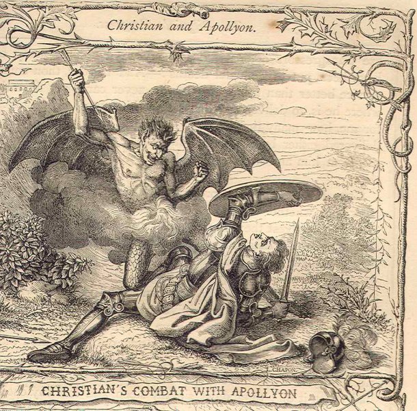 Lucha entre Cristiano y Apolion
