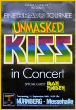 Posters opening for Kiss
