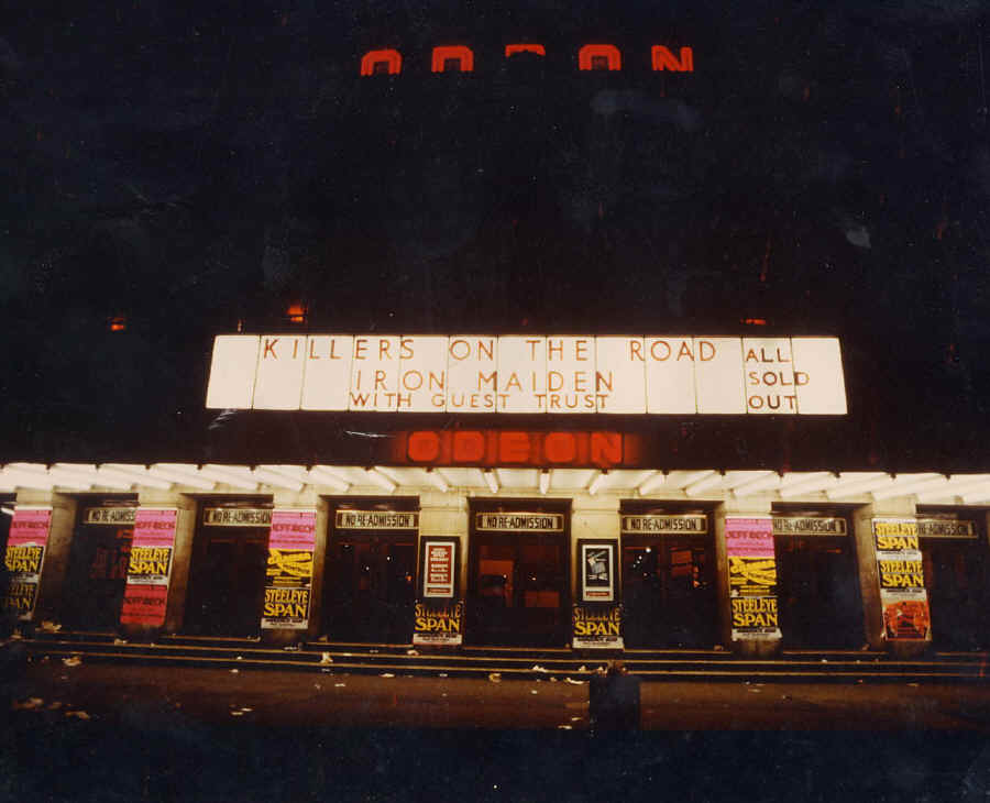 Trust & Iron Maiden 1981  - Compartiendo escenario en el Hammersmith Odeon 1981-03-15 